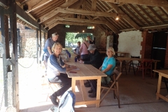 Horner Farm visit with home baked pizzas.  Photo M Slater.
