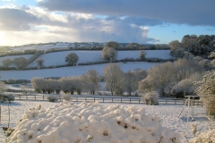 View towards Cutcombe Hill from Wootton Courtenay: C. Tickner