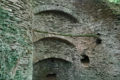The lime kilns below Treborough by S.Parry.