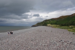 Bossington Beach on a summer\'s day by Ian Hart