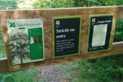 Closure at the East Water Valley due to Ash Dieback disease. Photo by S. Parry with thanks